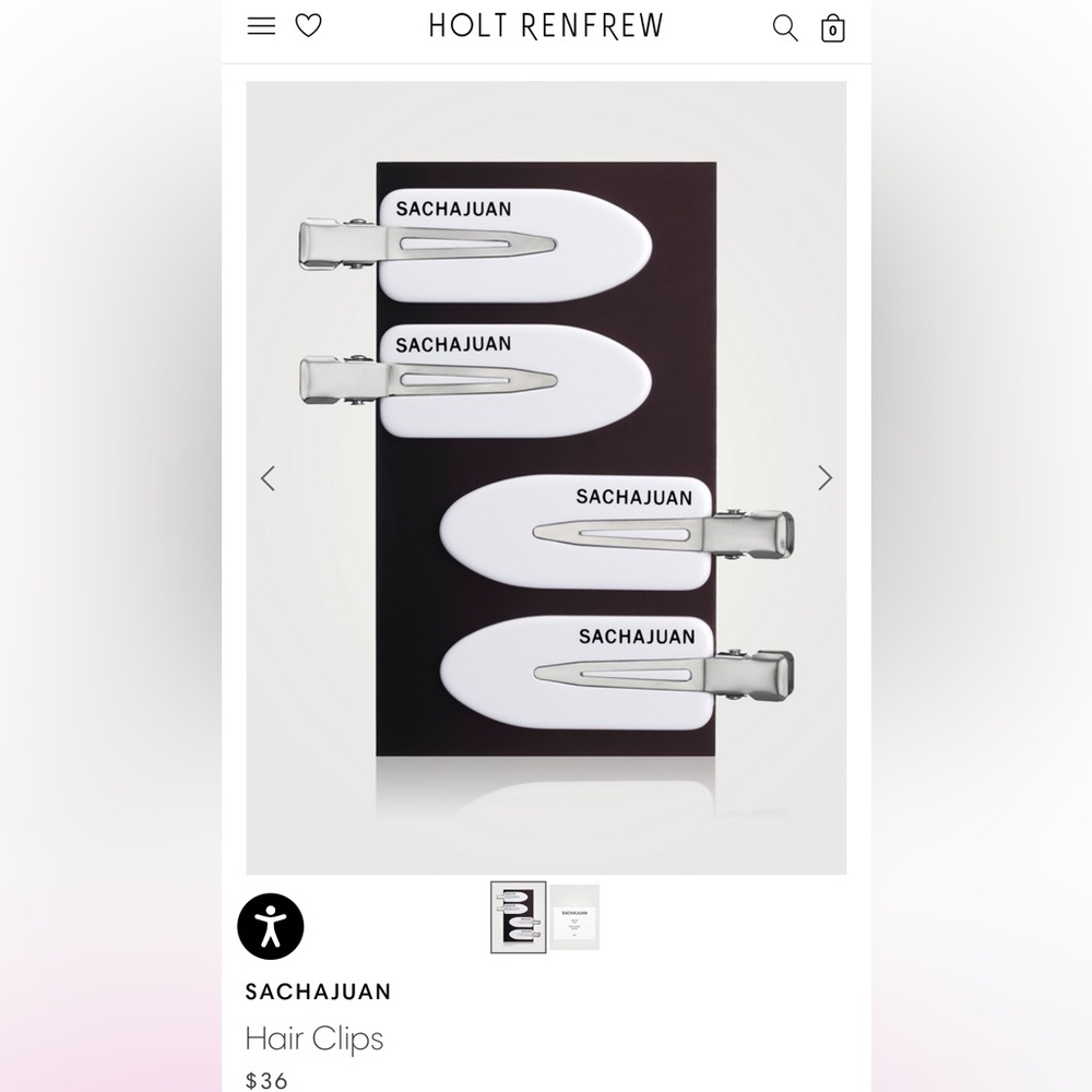 Brand new in box Sachajuan hair clips